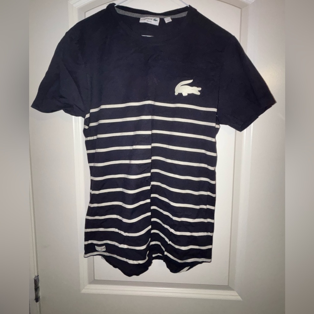 Lacost t shirt big logo